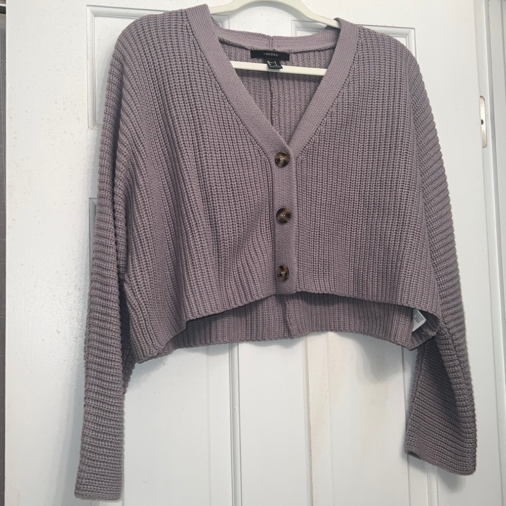 NWOT Forever 21 Cropped Cardigan